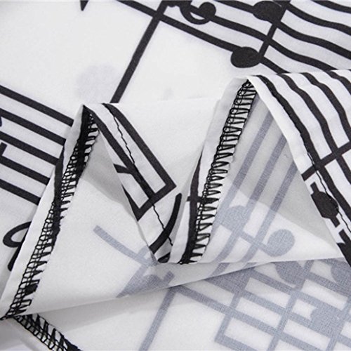 Vintage Dress, AgrinTol Women Printing Bodycon Sleeveless Casual Evening Party Dress (S, White3)