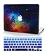 KECC Compatible with MacBook Air 13 inch Case 2010-2017 Release (Old Version) A1466 A1369 Plastic Hard Shell for MacBook Air 13.3 inch + Keyboard Cover, Night Dream
