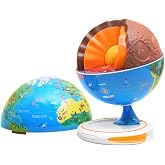 PlayShifu Orboot Core Interactive Globe for Kids Ages 4-10; 3-Layer Openable Earth Globe with AR App; Explore Earth's Surface, Fossils, Minerals &amp; Glowing Core; STEM Science &amp; Geography Gift