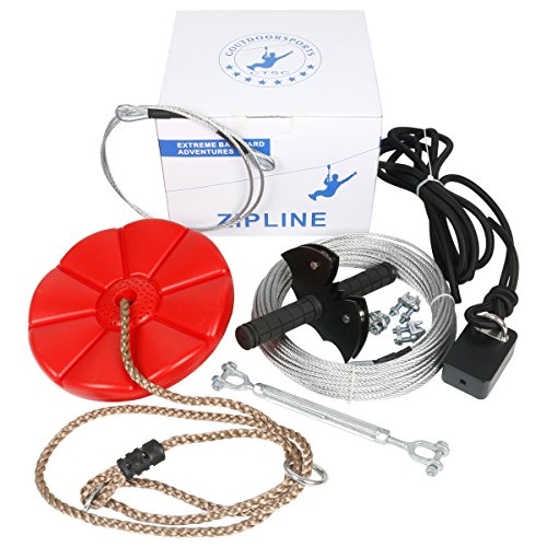Ctsc 95 Foot Backyard Zip Line Kit Ultimate Kids Zipline