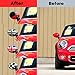 YaaGoo Outside Wing Door Mirror Cover Plastic Decoration with Sticker Tape, for Mini Cooper,Grey Jack, R50 R52 R53