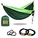 Greenmall Double Portable Camping Hammock, Soft Breathable Parachute Nylon Lightweight Hammock for Hiking Travel Backpacking Beach Garden, 440lbs Capacity, 106