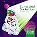 WolVol Space Astronaut Robot Toy with Stunning 3D Lights and Music, Bump & Go Action Toy for Kids