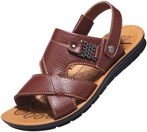 Stifai Cool Lightweight Men Sandels Summer Skidproof Sandals Brown 10 D(M) US