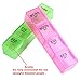 AZDENT Weekly Pill Organizer Cases 4 Times a Day Pill Box Travel Medicine Container Box for Vitamins Supplement(Small)