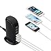 D&Z 30W 6-Port USB Desktop Charger with 6A Total Output, Travel Rapid charge for iPhone X/ 8/ 7 / 6s / Plus, iPad / iPod, Galaxy S7 / S6 , Note 5 / 4, LG, Nexus, HTC and other Smartphone