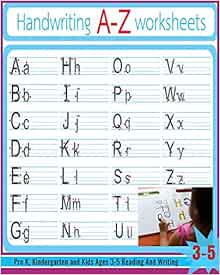 handwriting a z worksheets alphabet tracing letter tracing book handwriting practice uppercase lowercase letter writing practice for kids ages 3 5 preschoolers pre k and kindergarten books buzzed 9781708902827 amazon com books