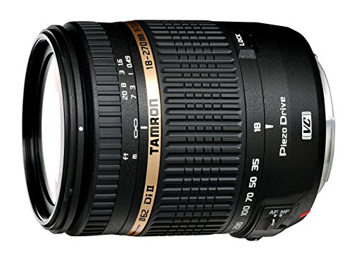 Tamron Auto Focus 18-270mm F/3.5-6.3 VC PZD All-In-One Zoom Lens With Built In Motor For Nikon DSLR Cameras (Model B008N)