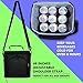 Pwrxtreme Insulated Lunch Bag with Best 2 Way Zipper Closures Double-sewn Nylon Large Mesh Side Pockets and 48-Inch Detachable Shoulder Strap