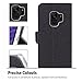 Procase Galaxy S9 Wallet Case, Folio Folding Wallet Case Flip Cover Protective Book Case Cover for Galaxy S9 2018 Release, with Card Holders and Kickstand - Black