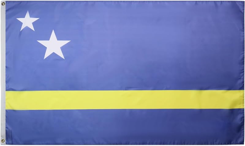 AZ FLAG Curaçao Flag 3x5 ft 100D Polyester with 2 Brass Eyelets