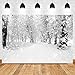Mehofoto Winter Snowing Backdrops for Photography White Frozen Forest Background 7x5ft Christmas Vinyl Backdrops for Children Kids Photoshoot Home Party Decoration Photo Studio Props