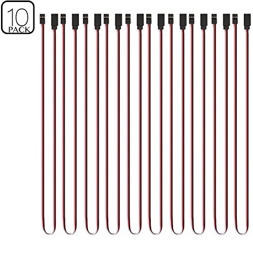 VIMVIP 50cm 500mm Male to Female Servo Extension Lead Wire Cable for KK MWC Eagle Control Board (Pack of 10pcs)