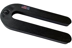 FLI PRODUCTS Glazelock Econo10 1/4" Thick Shim 3 1/2" L x 1-1/2"W with 1/2" Slot U-Shaped Horseshoe Plastic Flat Shims Black (100, 1/4 inch)