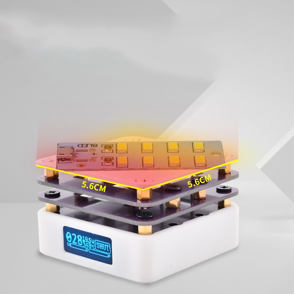 Hot Plate Soldering Station,Heating Soldering Plate Welder Hot Preheating Chip Welding Station, 20V Mini Smart Thermostat for Repair DIY Laboratory,Hot Plate Rework Heater Lab