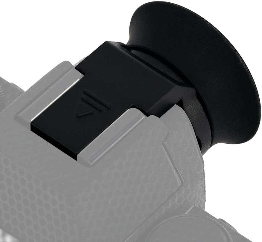 Extended-Type Soft Silicone Eyepiece Eyecup for Fujifilm X-S20 X-S10 X-T200 Mirrorless Digital Camera (Equipped & Secured with Camera Hot Shoe)