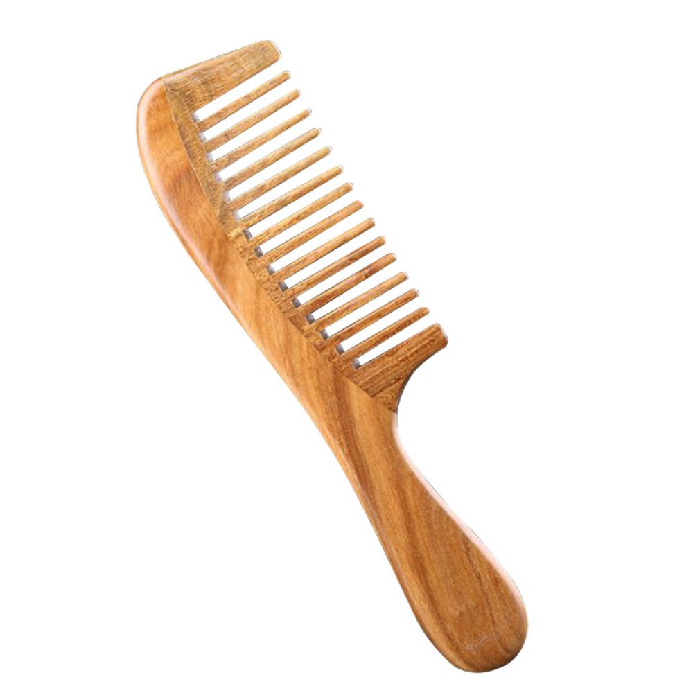 Vinmax Sandalwood Wide-Tooth,Natural Anti-Static Comb for Detangling Wet Hair (Wood Color)