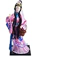 NW 12 Inch Chinese Traditional Handicraft Silk Figurine Collectible Chinese Doll Silk Doll (1805-P)