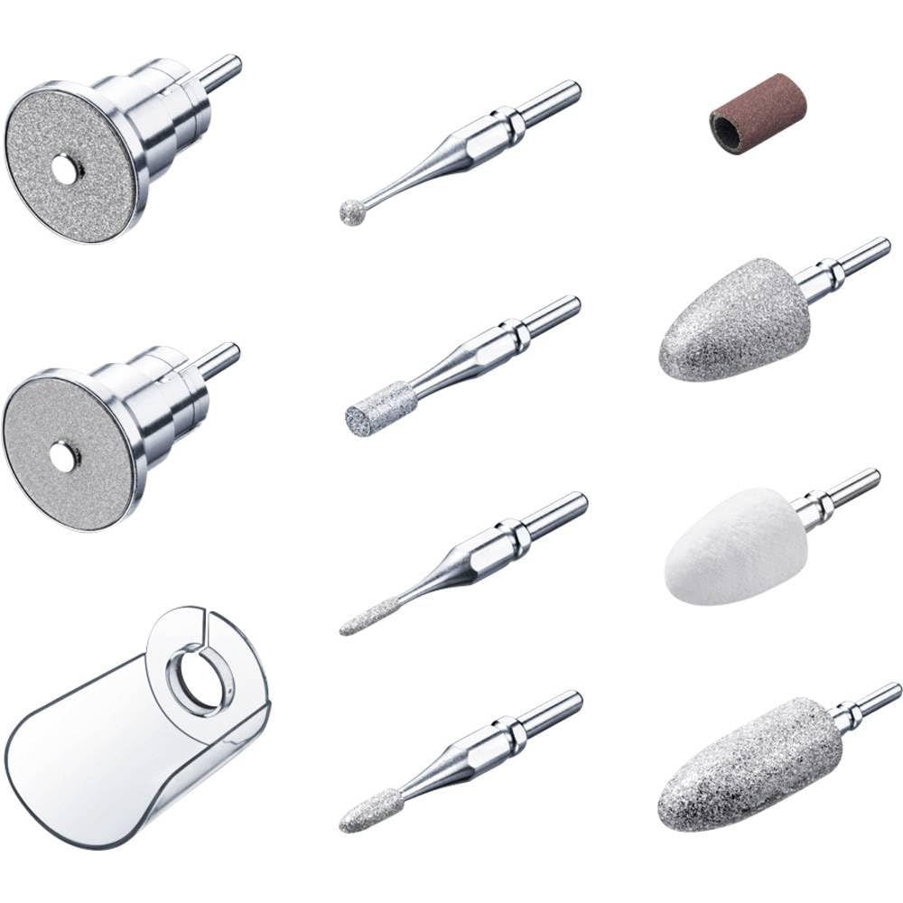 Beurer Manicure Pedicure Replacement 36109X7214 9-piece Set with Sapphire & Felt Attachments for MP62