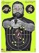 Splatterburst Targets - 12 x18 inch - Bad Guy Splatter Target - Easily See Your Shots Burst Bright Fluorescent Yellow Upon Impact - Made in The USA