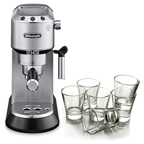 DeLonghi Dedica Stainless Steel Pump Espresso and Cappucino Machine