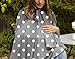 Baby Car Seat Canopy | Nursing Cover | Multi use 4-in-1| Stretchable and Soft | Nursing Wrap | Shopping Cart Cover | High Chair Cover | Boy or Girl Baby Shower Gift | (Gray and White)