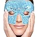 Perfecore Eye Mask Get Rid of Puffy Eyes Migraine Relief, Sleeping, Travel Therapeutic Hot Cold Compress Pack with Cover Gel Beads, Spa Therapy Wrap for Sinus (Blue)