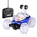 RC Stunt Car, YKS Invincible Tornado Twister - Multifunctional Rechargeable RC Acrobatic Stunt Car with LED Lights and Music (Blue)