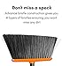 BirdRock Home Broom and Dustpan Set - Orange and Grey Durable Set - Indoor or Outdoor - Sweep Combo Great for Kitchen, Home, Garage and Office - Clip On