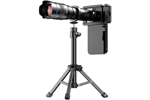 APEXEL High Power 36X HD Telephoto Lens, Telephoto Mobile Cell Phone Lens with Tripod for iPhone 16/15/14/13 Pro, Samsung and Most Smartphone