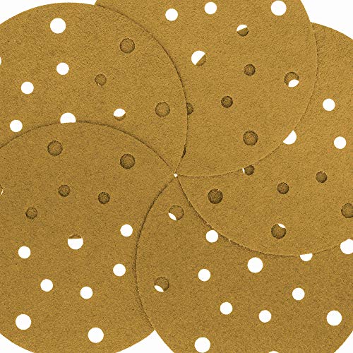 Dura-Gold Premium 6" Green Film PSA Sanding Discs - 1500 Grit (Box Of 25) - Self Adhesive Stickyback Sandpaper For DA Sander, Detailing Finishing Cut Abrasive, Sand Automotive Paint Woodworking Wood - Foto 2