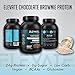 Plant Based Vegan Protein Powder with High BCAAs and Glutamine, Low Carb Protein Powder Chocolate Brownie, Non GMO, NO Sugar, Dairy and Soy Free (26 Servings) - Elevate Nutrition