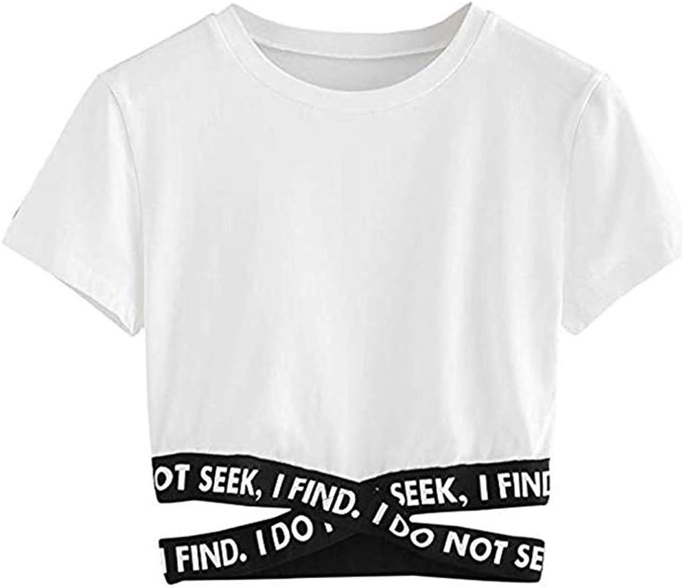 Dylanlla Women's Planet Printed Cold Shoulder Short Sleeve Crop Tops