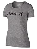 Hurley One and Only Perfect Crew Women's T-Shirt - Heather Grey / Purple