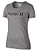 Hurley One and Only Perfect Crew Women's T-Shirt - Heather Grey / Purple