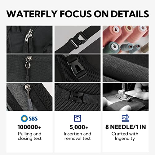 Waterfly Chest Bag, Shoulder Bag, Shoulder Bag, Small Backpack for Sports, Hiking, Cycling, Men and Women