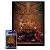 (100) Max Protection End of Things Design Standard Gaming Trading Card Protector Sleeves for Larger Cards Like Magic the Gathering, Pokemon, World of Warcraft, Kaijudo Duel Masters and Cardfight Vanguard Cards