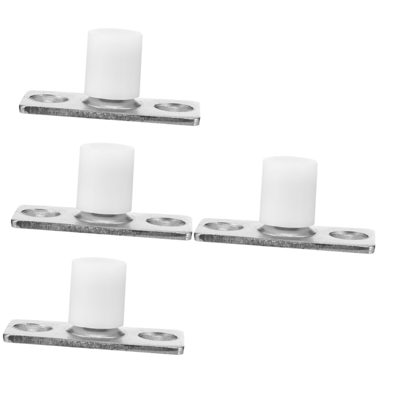 DOITOOL 4 pcs Guide Wheel gate Rollers and Guides gate Roller Guide gate Support Rollers barn Door Floor Guide Sliding Door Floor Guide Door Guide White Nylon Wooden Door Sliding Doors