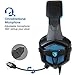 Sades sades807 Gaming Headsets Headphones for New Xbox one PS4 PC Laptop Mac Mobile, Black & Blue