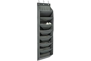 �鶹�� Basics 8 Tier Over the Door Shoe Organizer, Large, Dark Grey