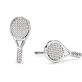 GIMMEDAT Sports Stud Soccer, Volleyball, Softball, Tennis, Basketball, Baseball, Football Earrings Jewelry Women Mom Player Fan Gift