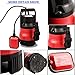 Homdox 1/2 HP Submersible Sump Pump 400W Dirty Clean Water Pump 2115GPH w/ 15ft Cable and Float Switch Red