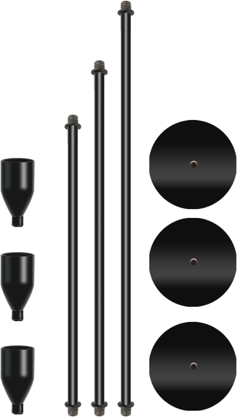 SIJUN Candle Holders-Set of 3 Candlestick Holders for Taper Candle Fits 3/4 inch Candle & LED Candles Birthday Dinning Party Decorative Metal Candleholders: Home & Kitchen