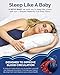 Full Body Pregnancy Pillow – Extra Soft Support Cushion for Maternity Nursing and Back Pain Relief - 100% Cotton Washable Cover (C Shaped)