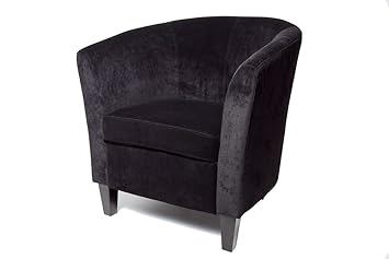 Black 100 Chenille Tub Chair Limited Edition Amazon Co