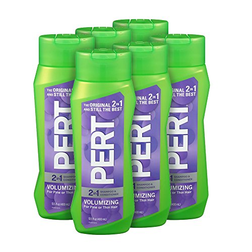 Pert Volumizing 2 in 1 Shampoo and Conditioner, 13.5 Ounce (Pack of 6)