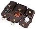 Tom Clovers Leather Waist Pack Belt Pouch Fanny Bag Hip Purse Brown
