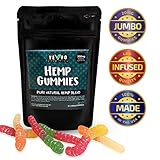 VEYO Nutrition 300 MG Hemp Gummies - Sour Hemp Gummy Worms with Natural Hemp Oil, No THC or CBD