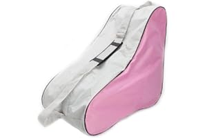 ljhnba Portable Adjustable Shoulder Strap Roller Skating Bag Kids Ice Skate Carry Bag Case