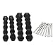 iWenSheneg Hot Buns 4 Pieces Magic Hair Styling Twist Ring Former Shaper Chignon Bun Maker Curler Accessory ( 2 Large & 2 Small) (Black)